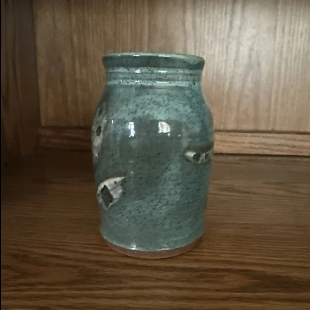 Vintage Studio Pottery Vase Organic Modern Intentional Rugged Primitive Design